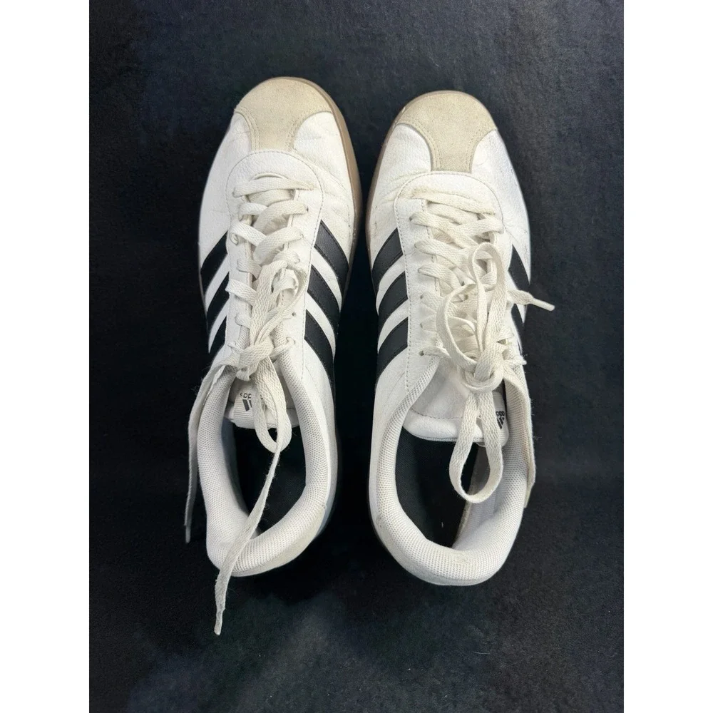 Adidas Men's VL Court 3.0 Sneaker ,white/black/gray-Size 12.‎